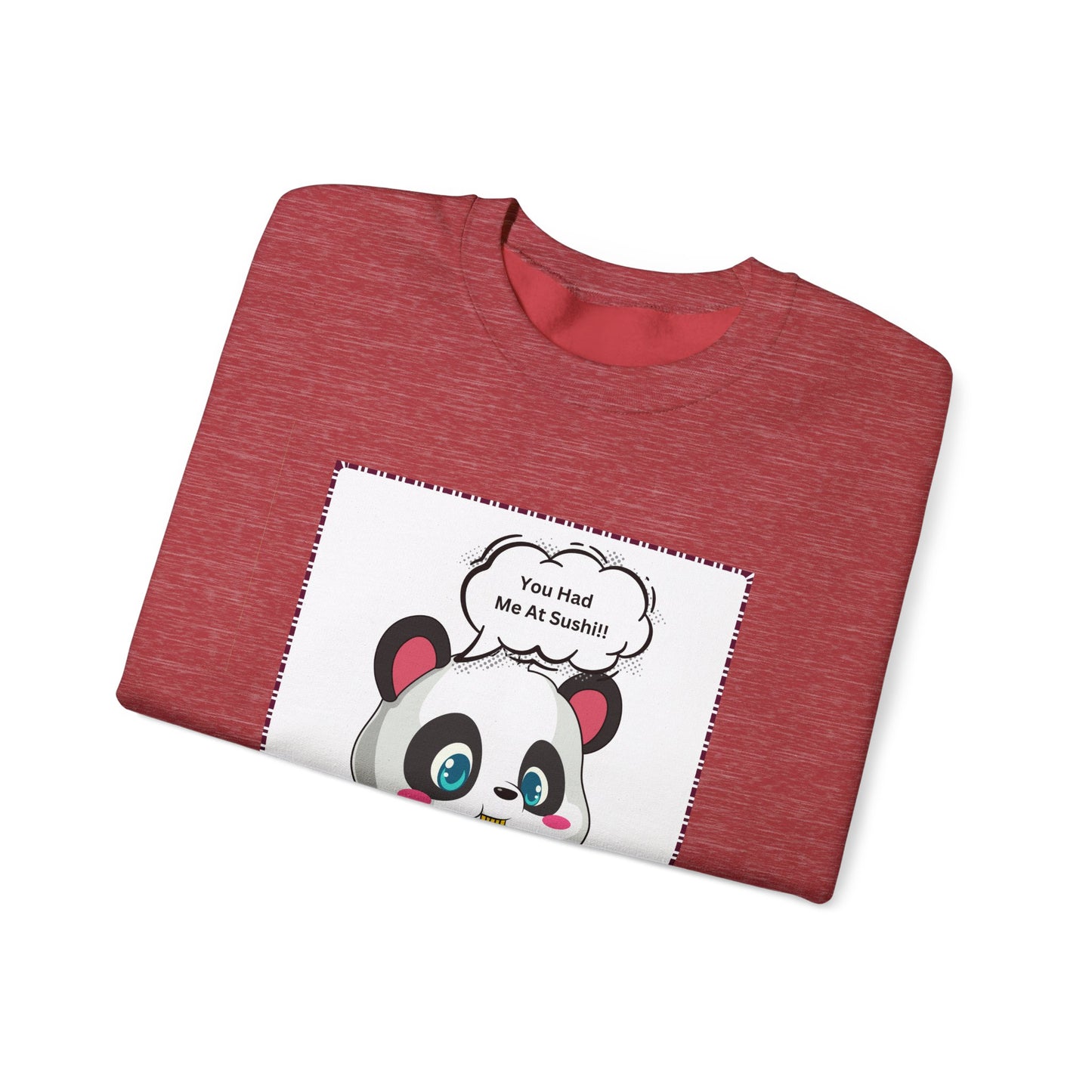 Sushi Lovers-Panda Sushi Lover Crewneck Sweatshirt - Unisex Heavy Blend™