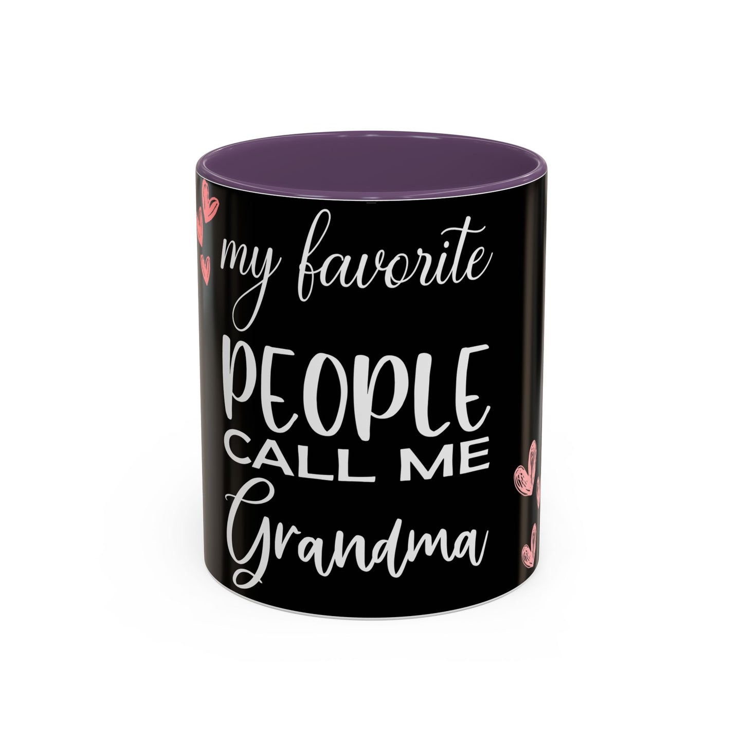 My favorite People call me Grandma-Accent Coffee Mug (11, 15oz)