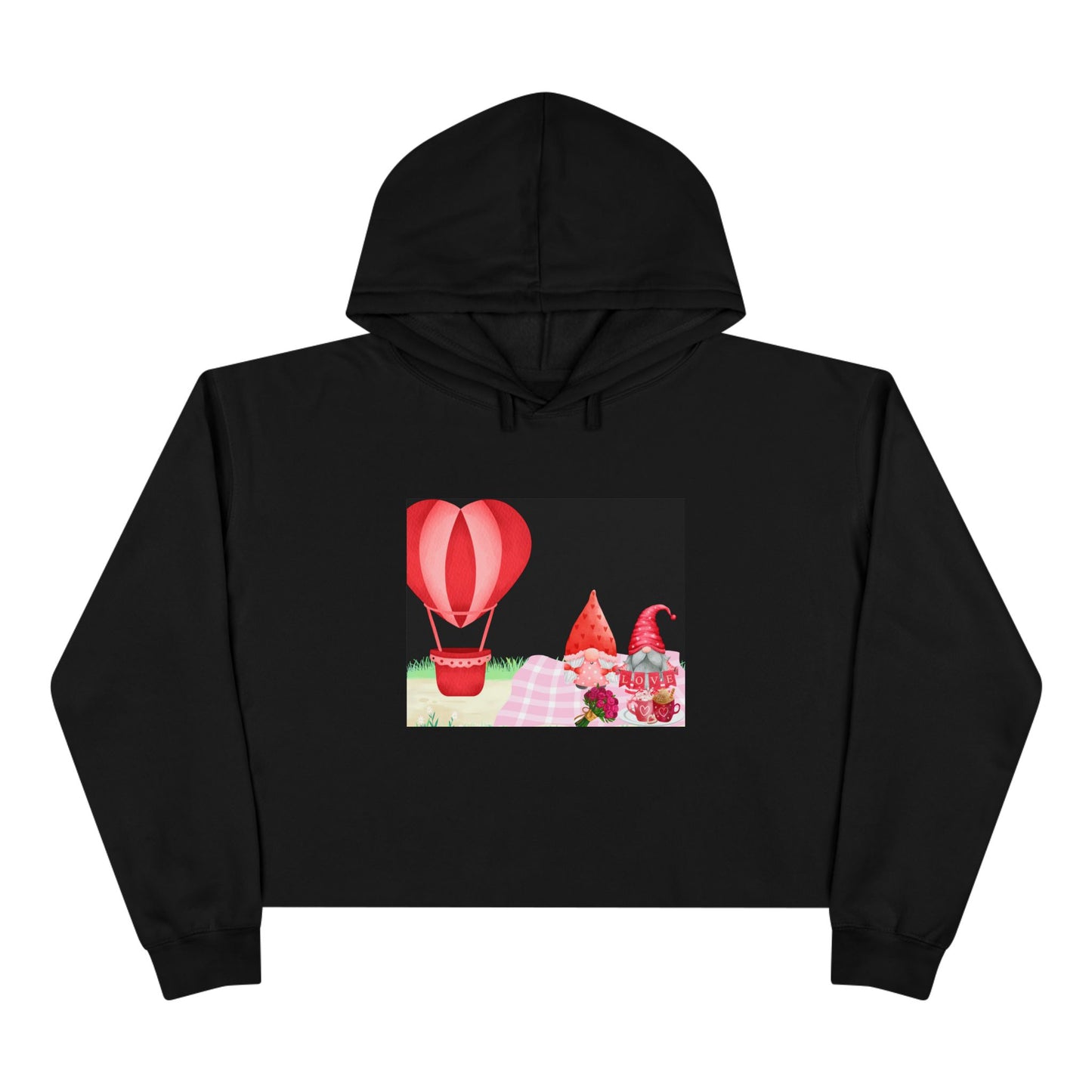 Love is in the Air- Valentine's DayCrop Hoodie