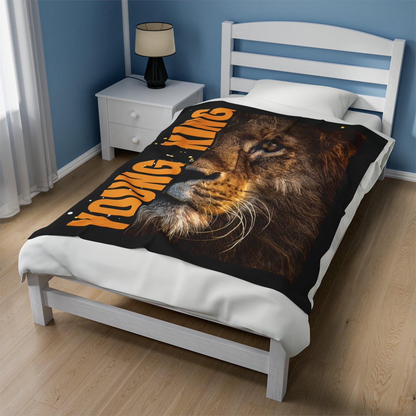 Young King Velveteen Plush Blanket - Cozy Luxury for Young Leaders