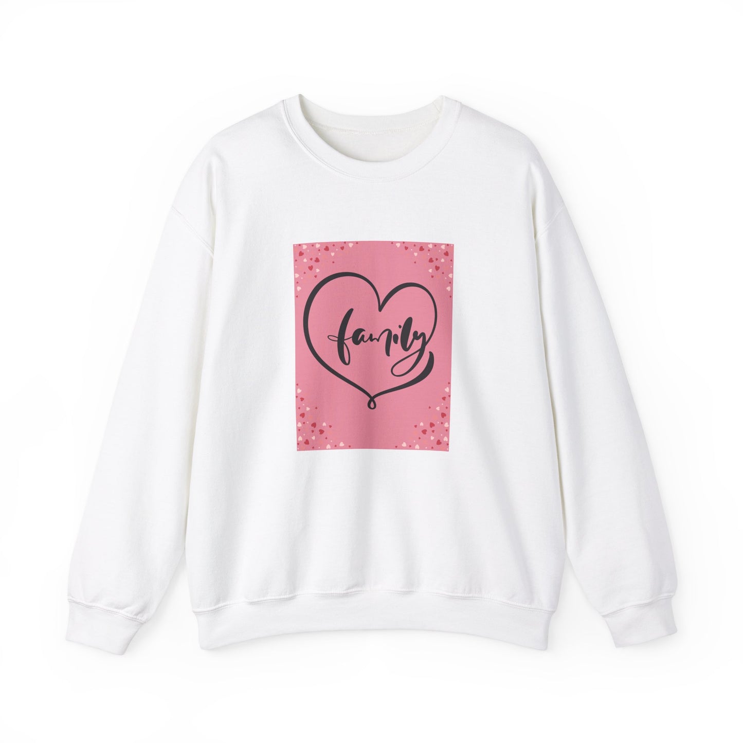 Family Love Crewneck Sweatshirt - Comfortable Unisex Apparel for Cozy Moments