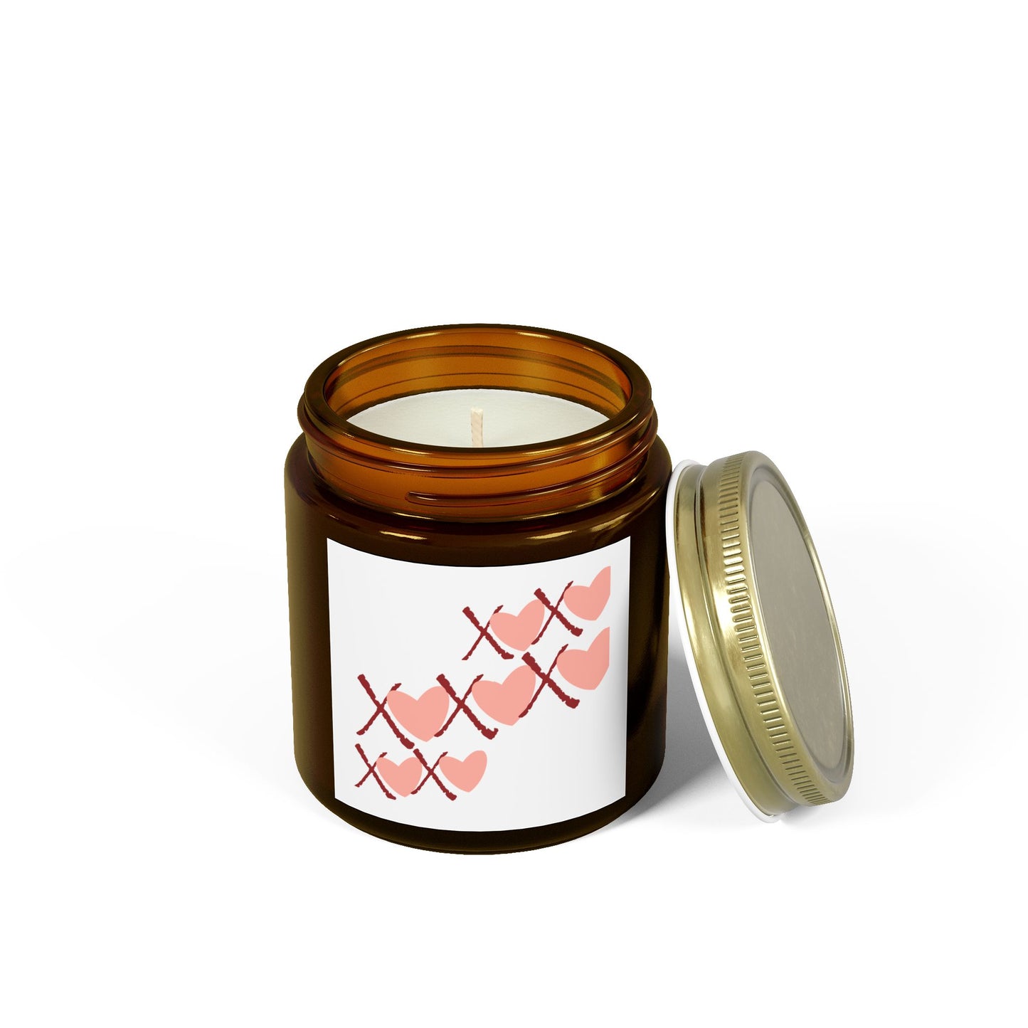 Romantic Heart Scented Candles - Coconut Apricot Wax