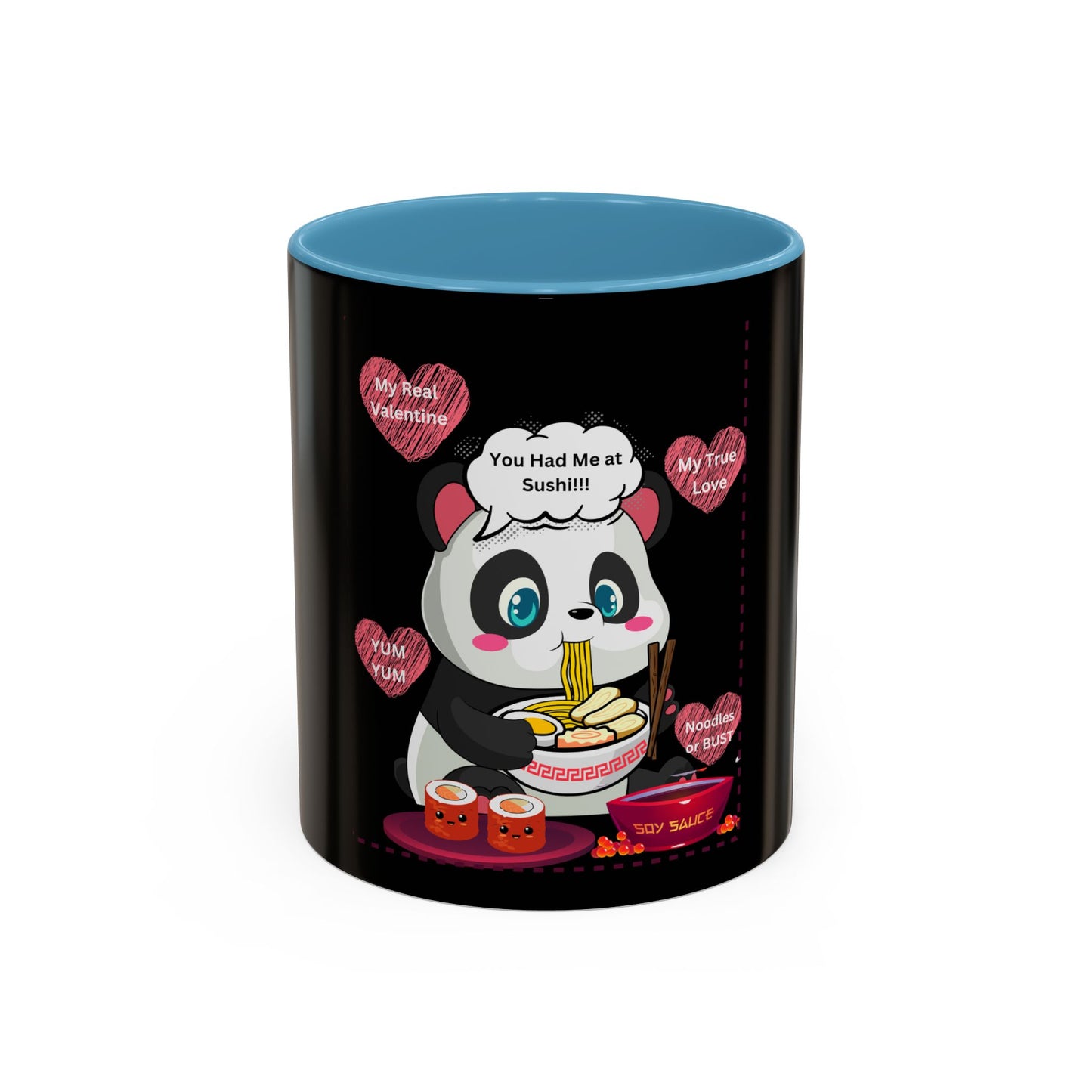 Cute Panda Sushi Lover Coffee Mug - Perfect for Valentine's Day