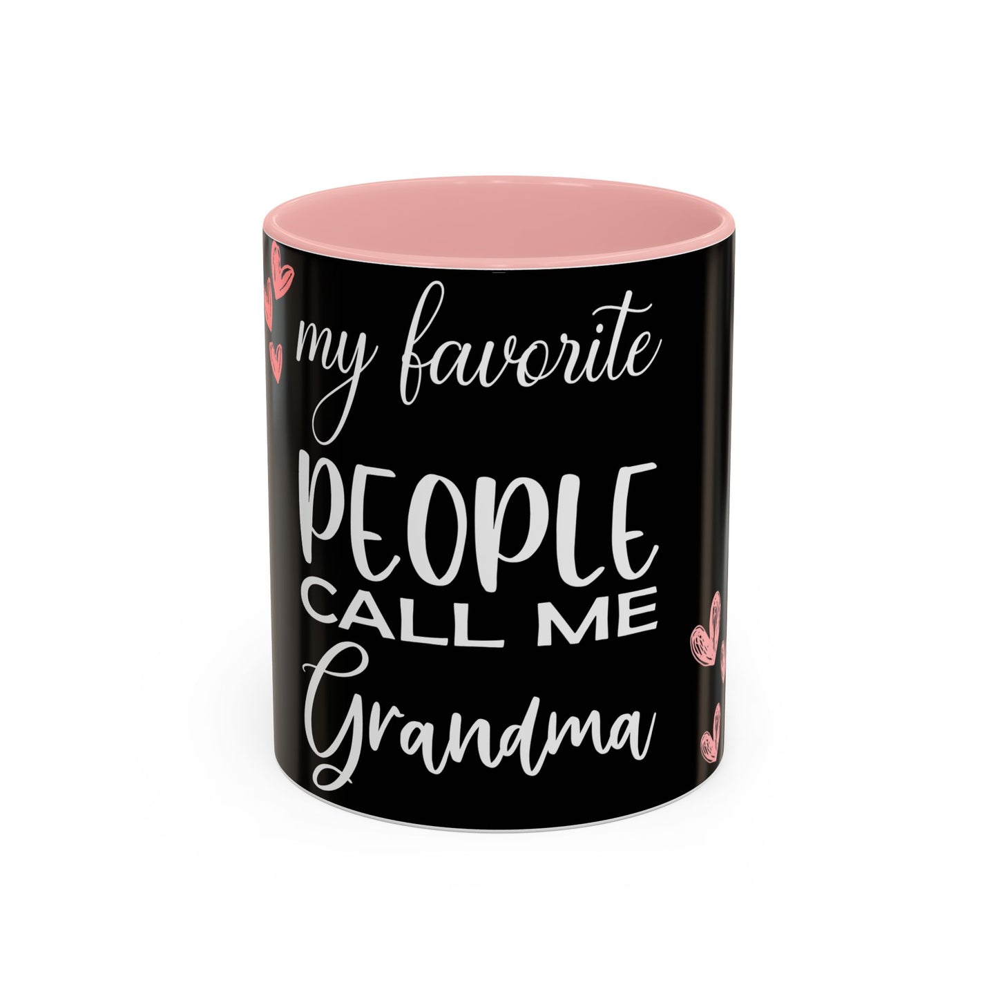 My favorite People call me Grandma-Accent Coffee Mug (11, 15oz)