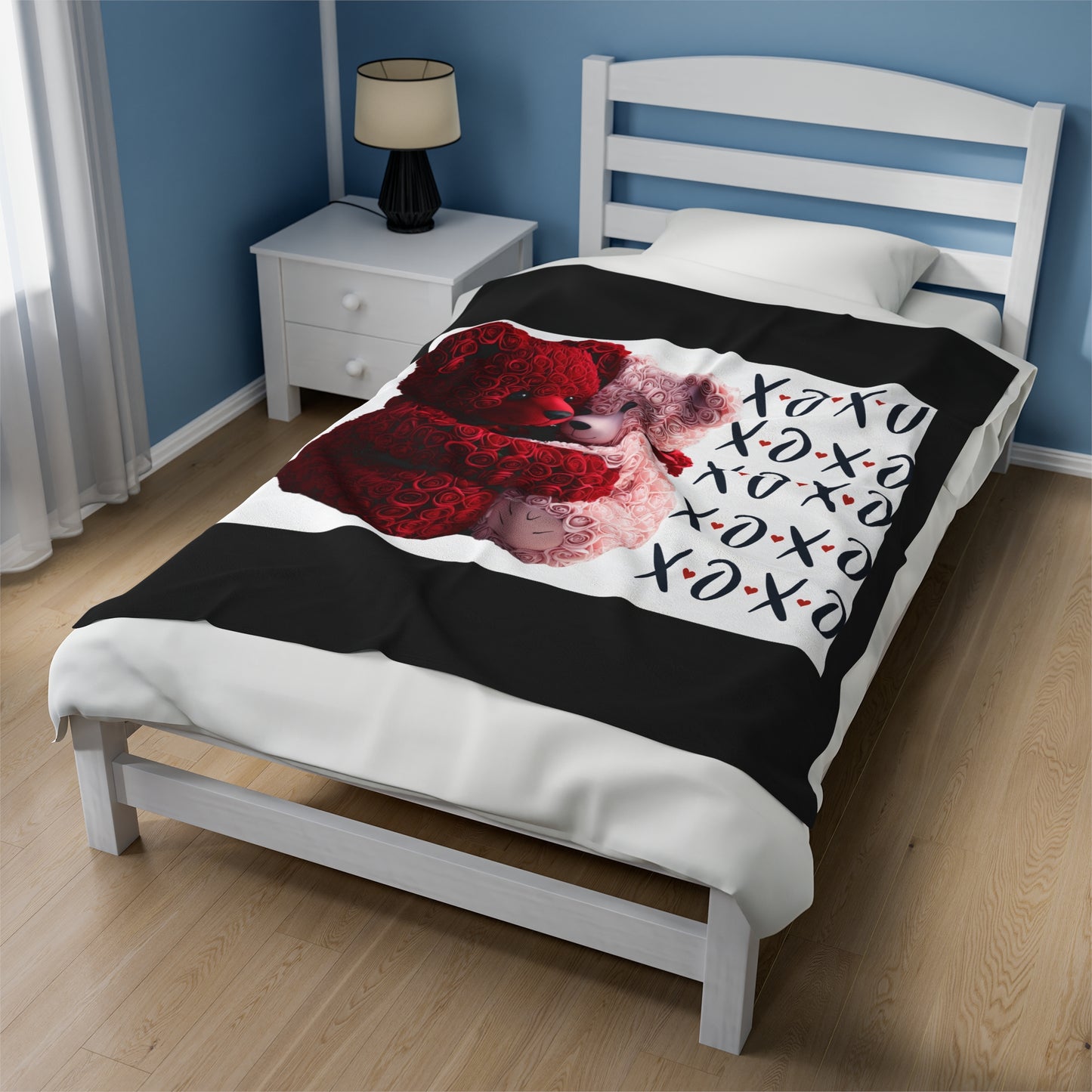 Love you Beary much XOXO-Velveteen Plush Blanket