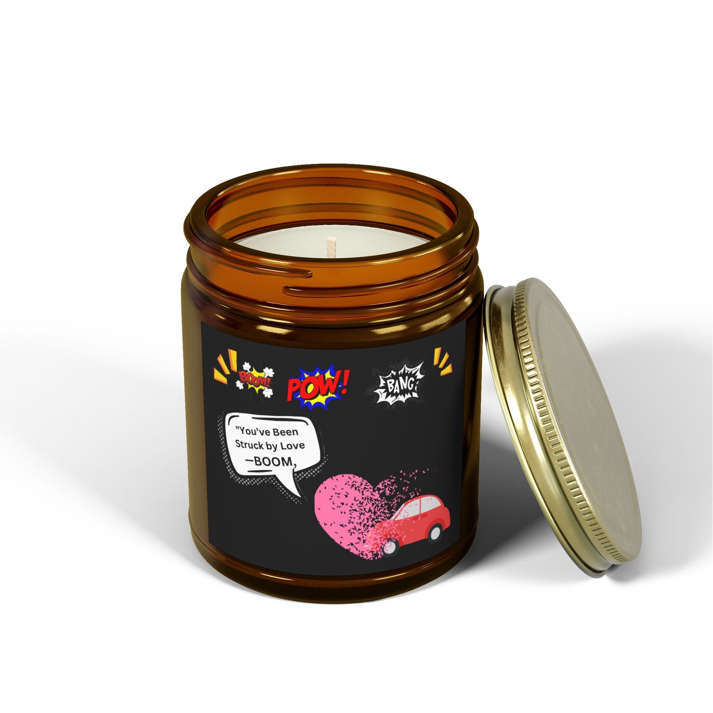 You been Struck by Love-Scented Candles, Coconut Apricot Wax (4oz, 9oz)