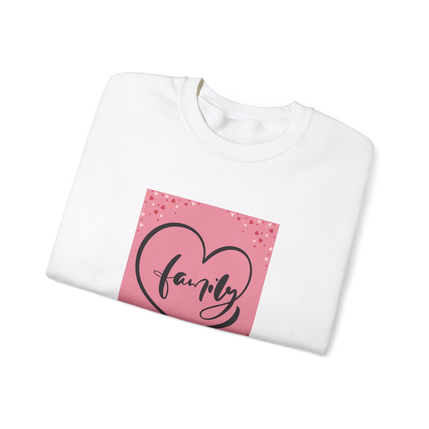 Family Love Crewneck Sweatshirt - Comfortable Unisex Apparel for Cozy Moments