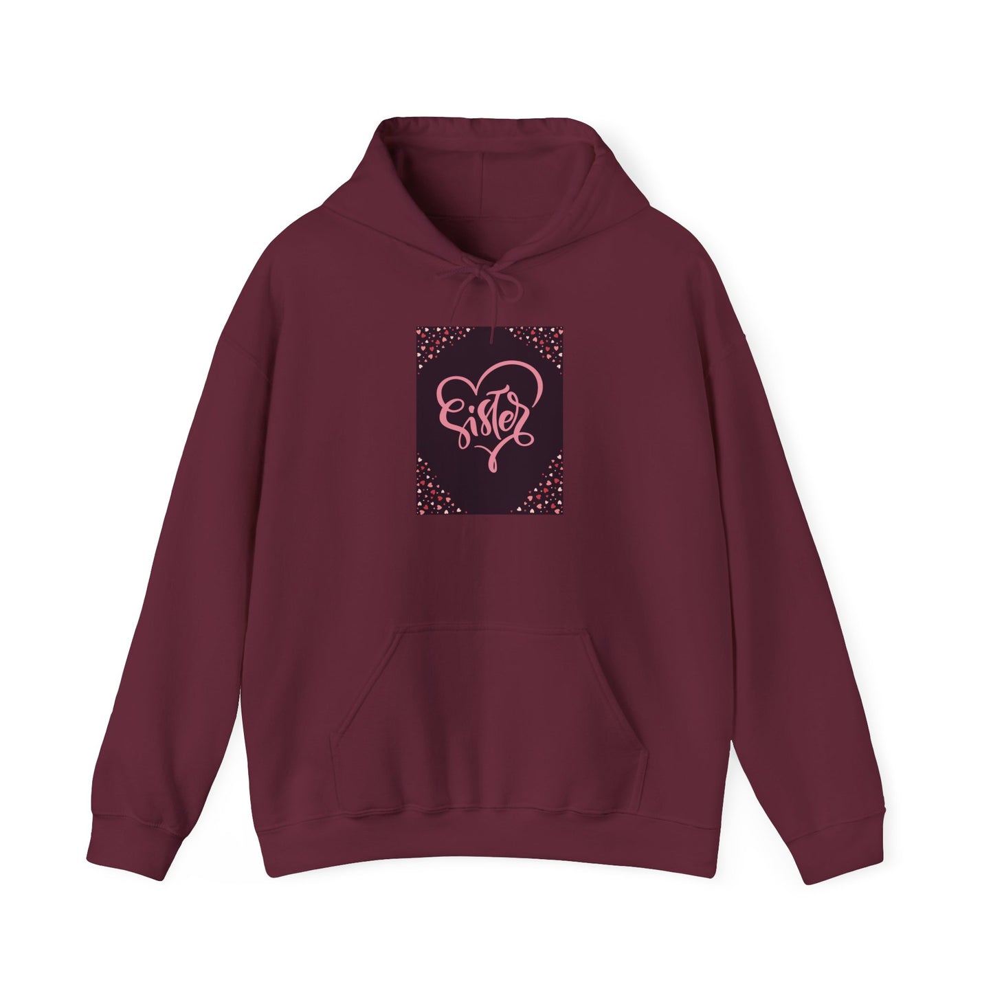 Sister Love Hooded Sweatshirt - Cozy Gift for Siblings