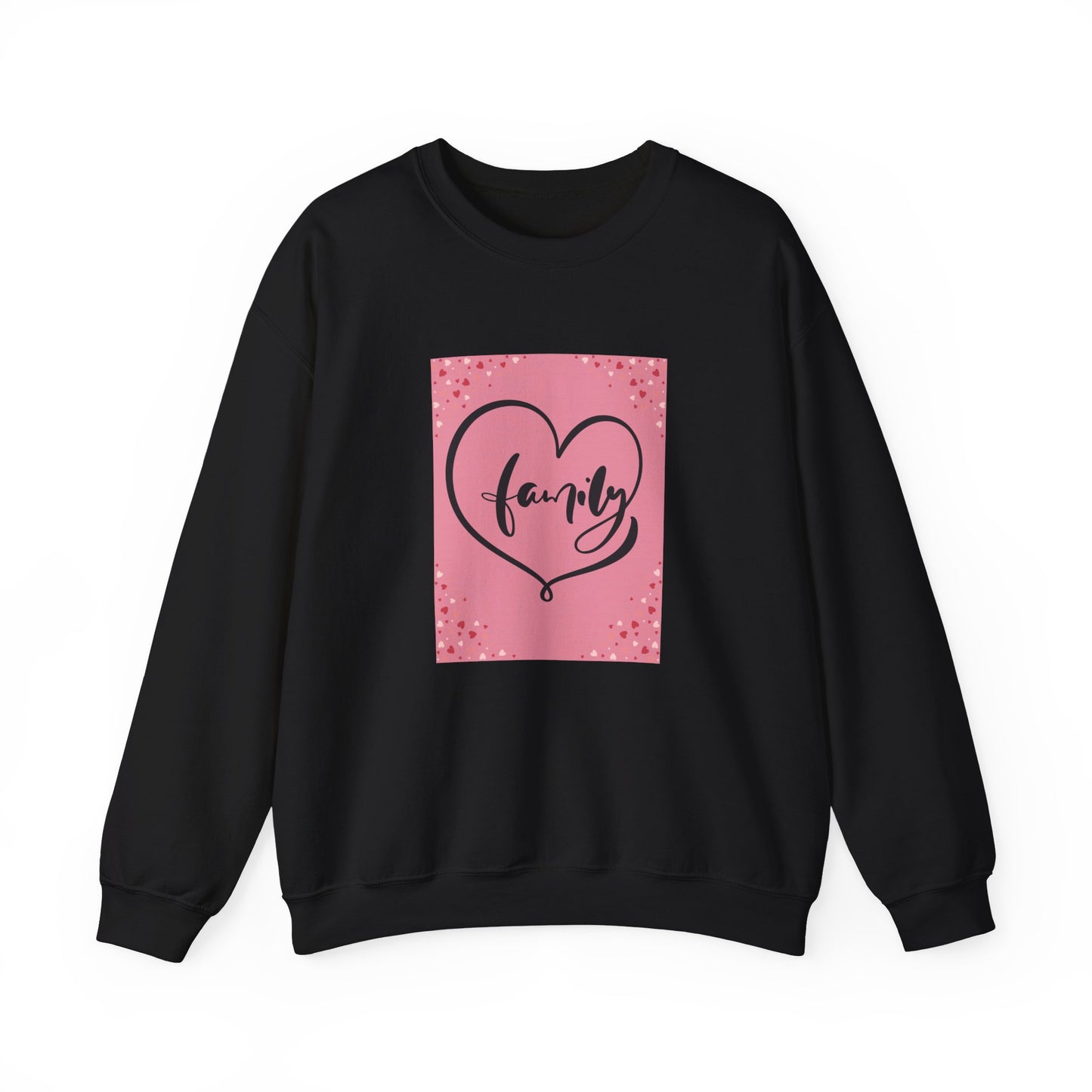 Family Love Crewneck Sweatshirt - Comfortable Unisex Apparel for Cozy Moments