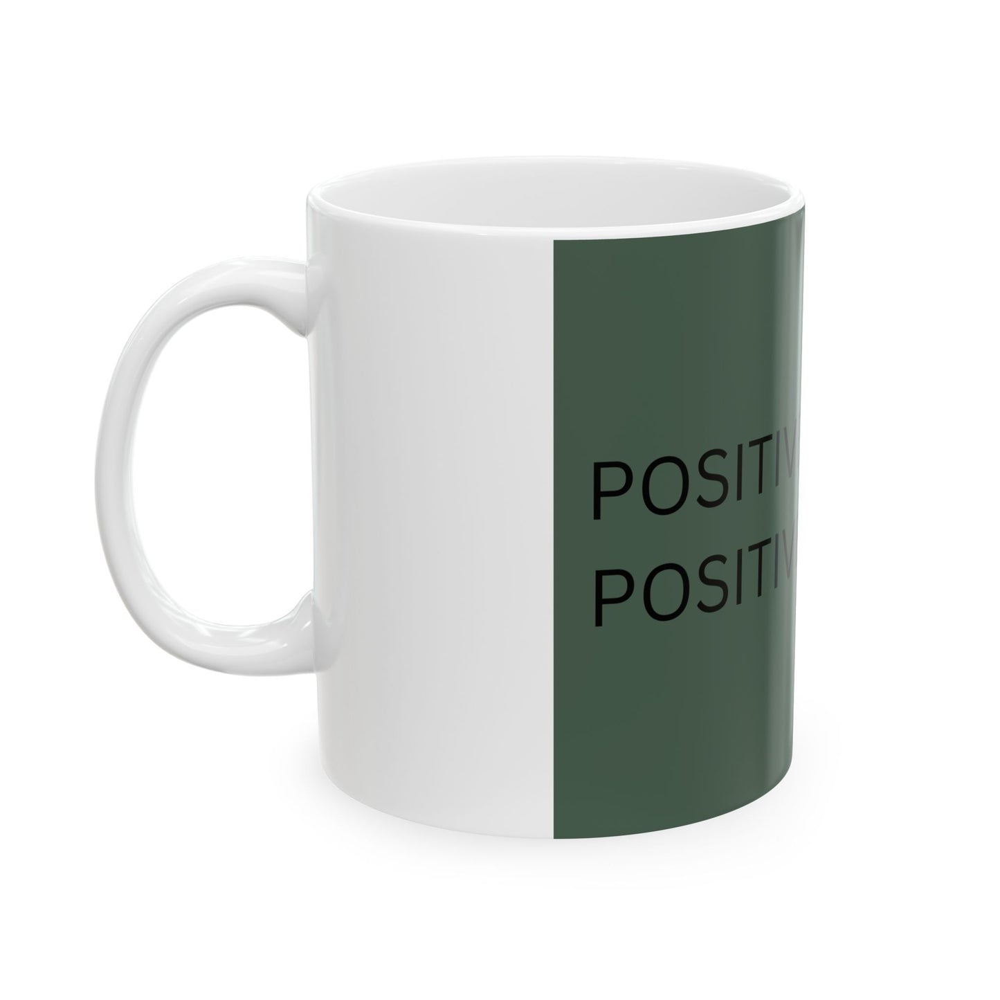 Positive Mindset Ceramic Mug - 11oz/15oz Inspirational Coffee Cup