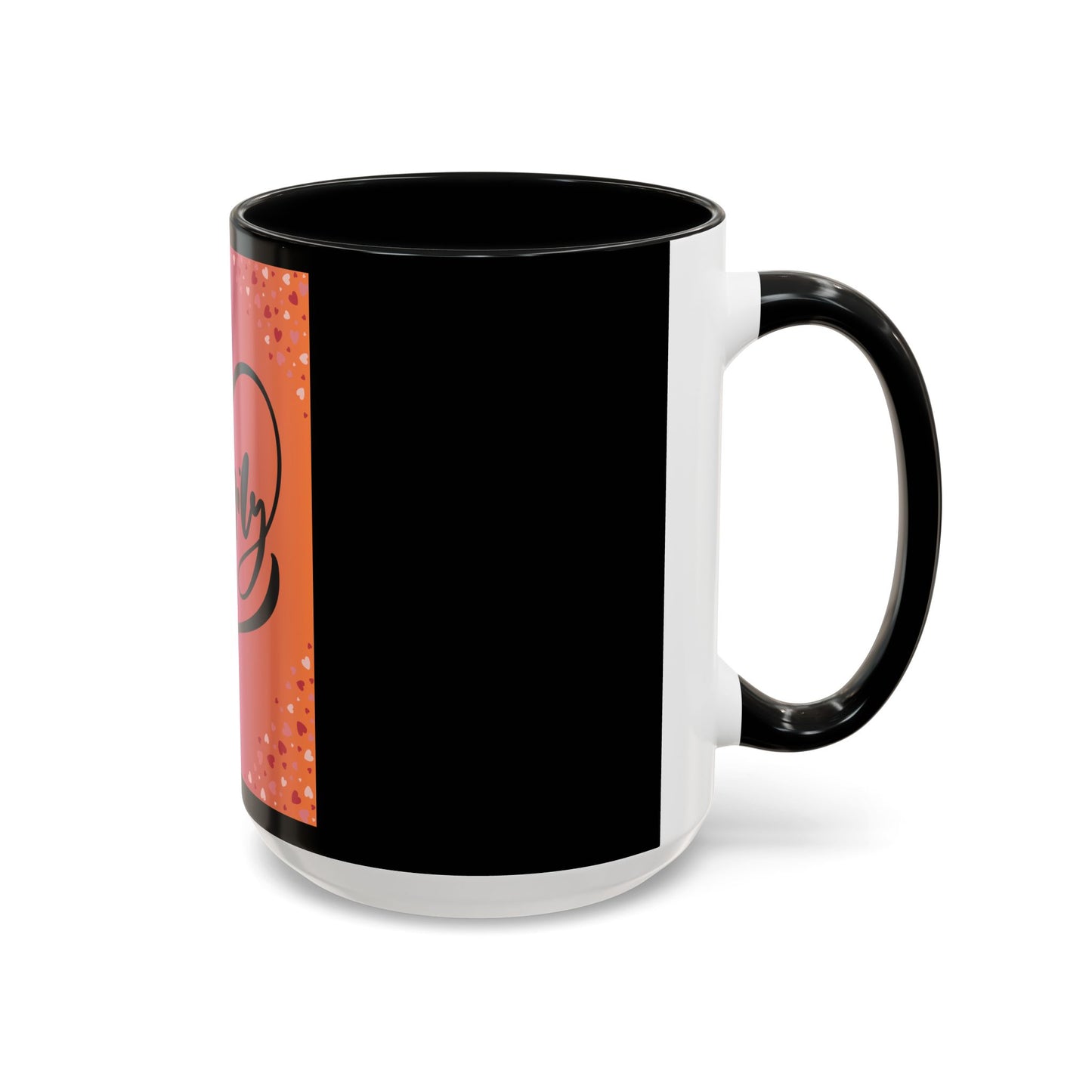 Family Love Accent Coffee Mug - Warm Gradient Design, Perfect Gift for Loved Ones