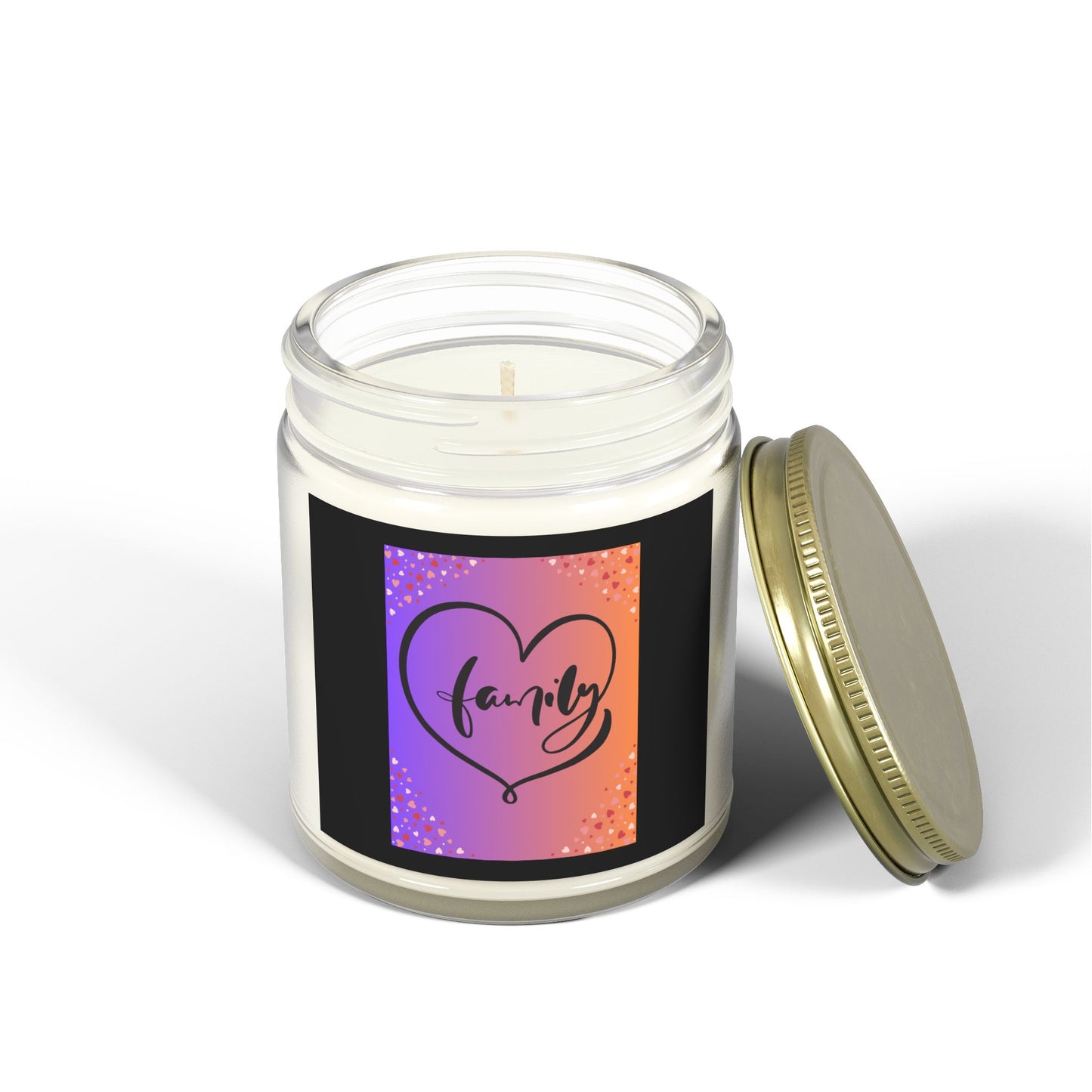 Family Love Scented Candle - Coconut Apricot Wax - 4oz & 9oz