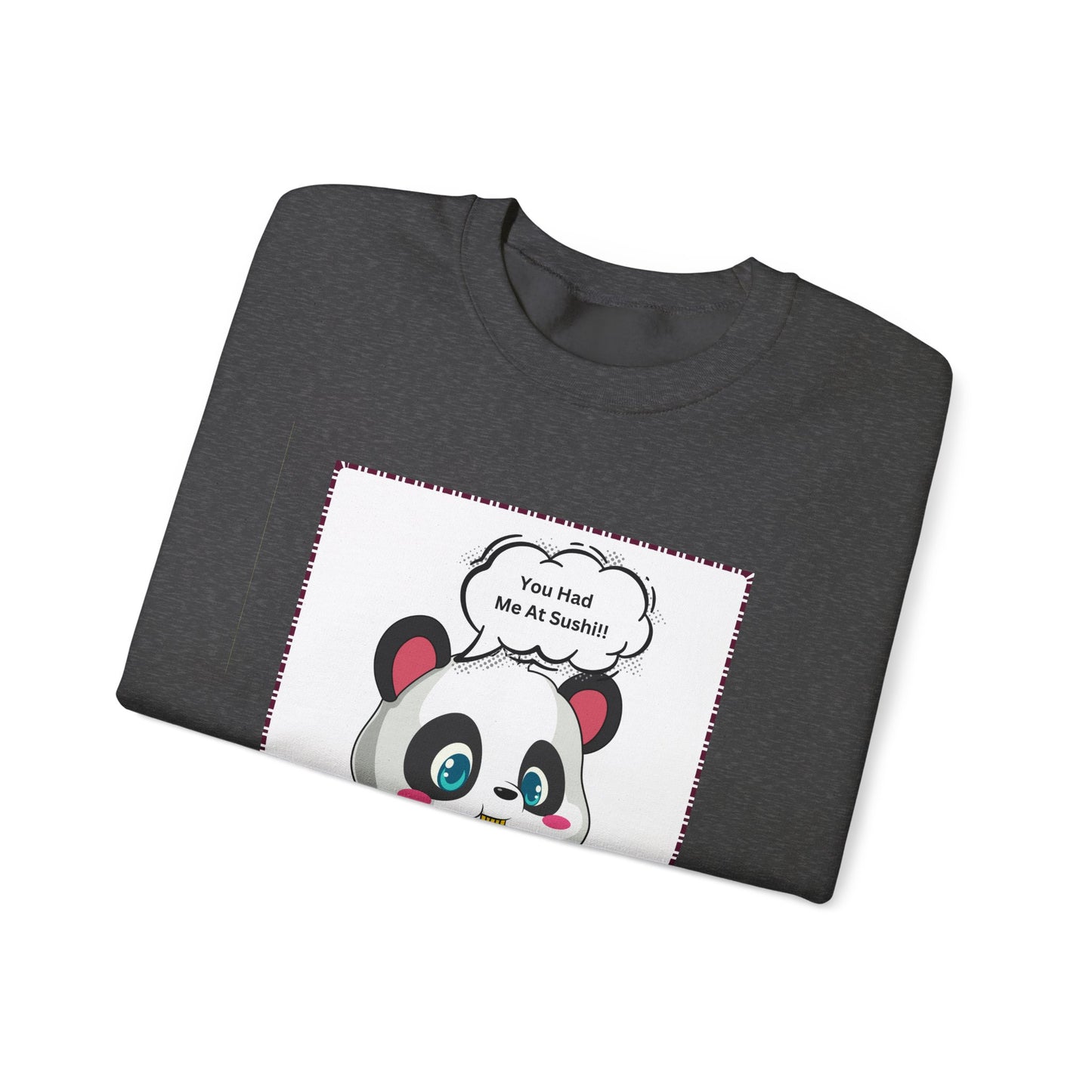 Sushi Lovers-Panda Sushi Lover Crewneck Sweatshirt - Unisex Heavy Blend™