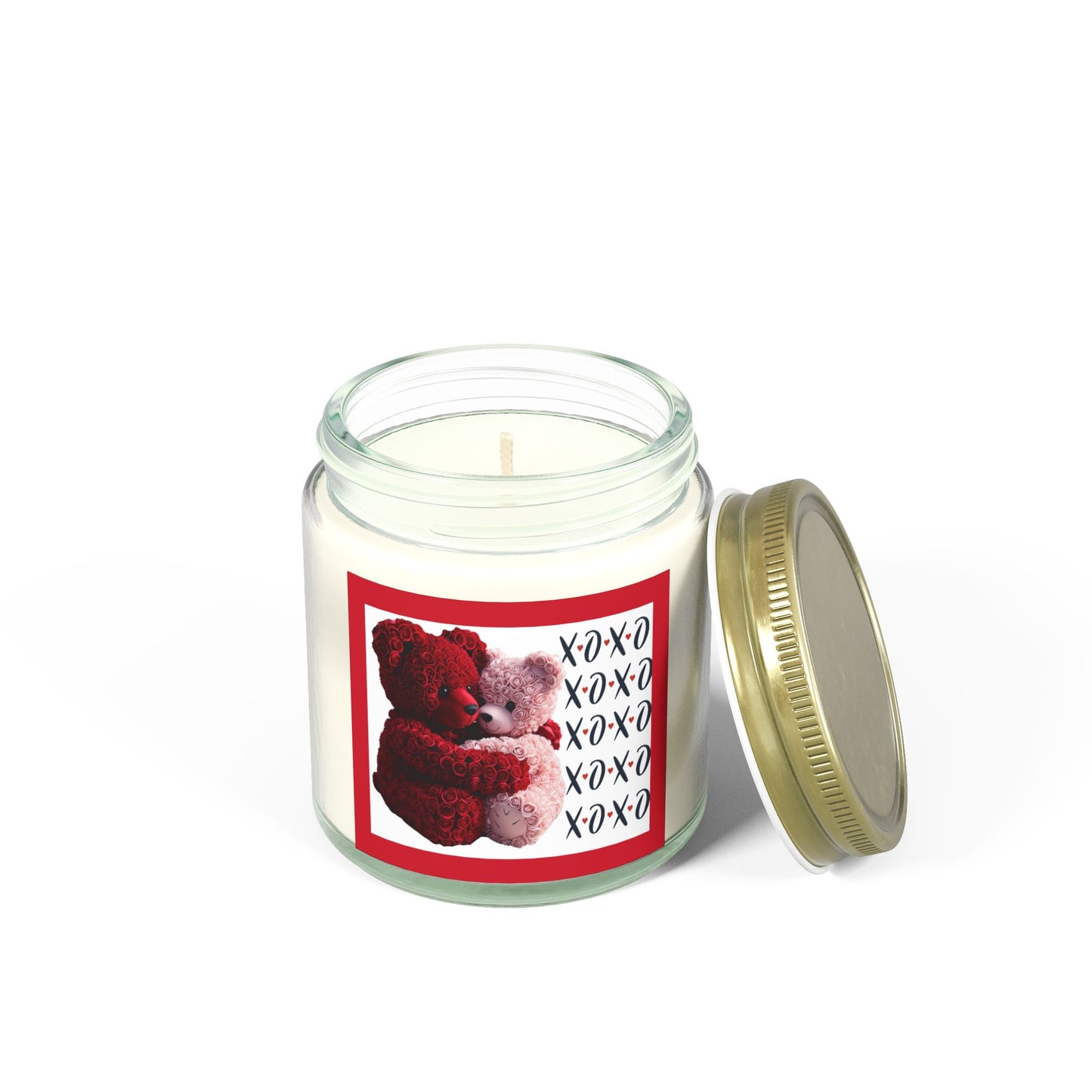 Love you Beary much XOXO-Scented Candles, Coconut Apricot Wax (4oz, 9oz)