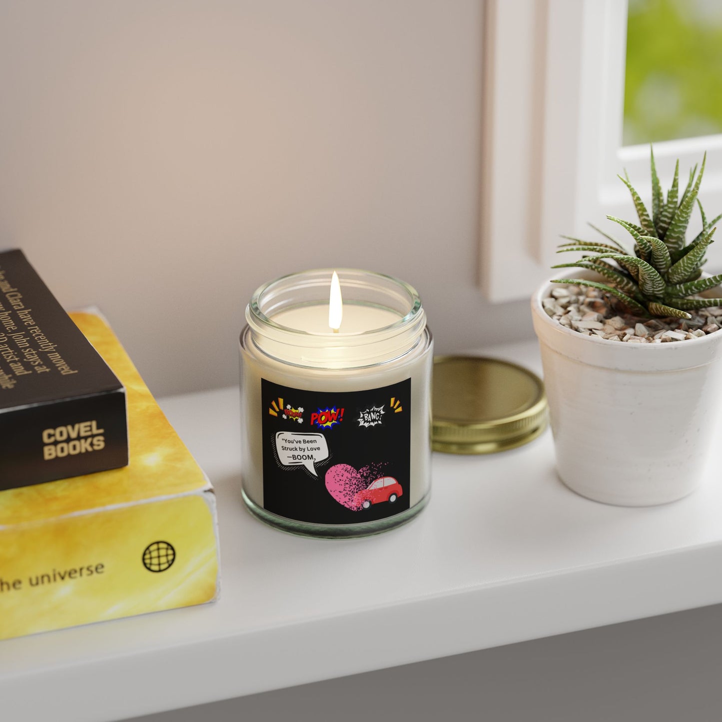 You been Struck by Love-Scented Candles, Coconut Apricot Wax (4oz, 9oz)