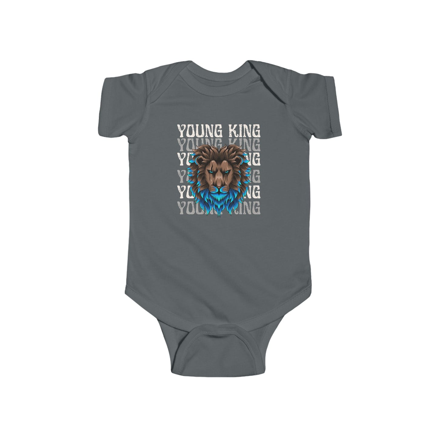 Adorable Lion Graphic Infant Bodysuit - Cute Baby Outfit for Animal Lovers