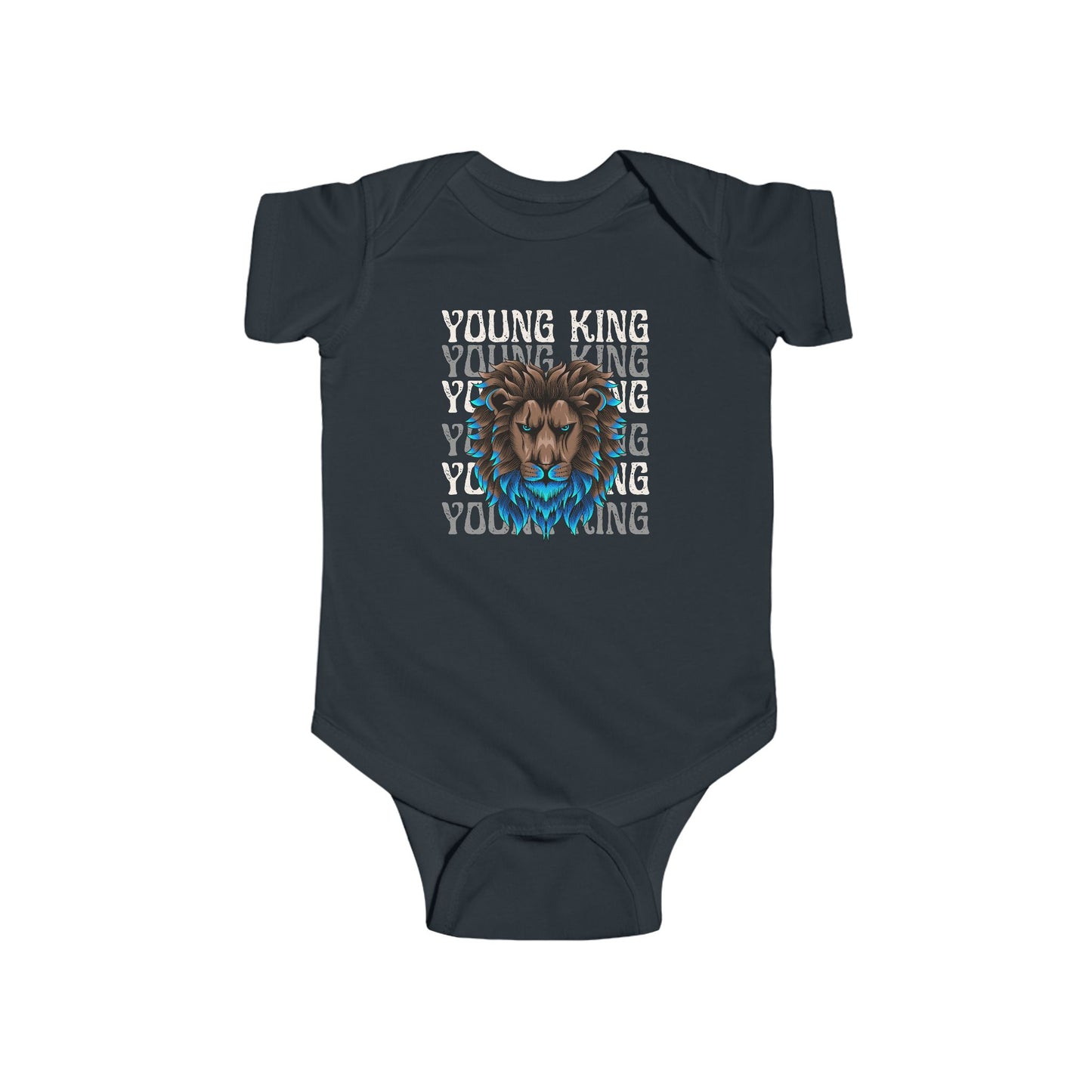 Adorable Lion Graphic Infant Bodysuit - Cute Baby Outfit for Animal Lovers
