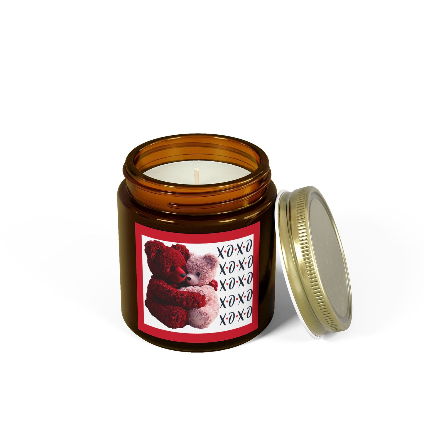 Love you Beary much XOXO-Scented Candles, Coconut Apricot Wax (4oz, 9oz)
