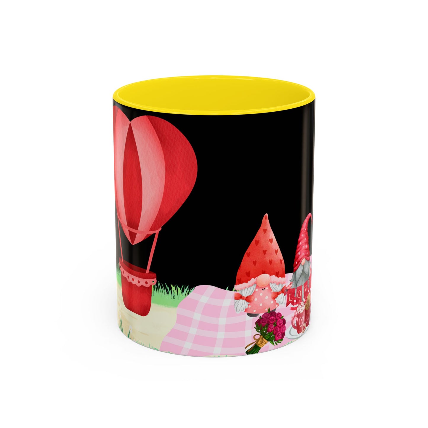 Love is in the Air Valentines Day -Accent Coffee Mug (11, 15oz)