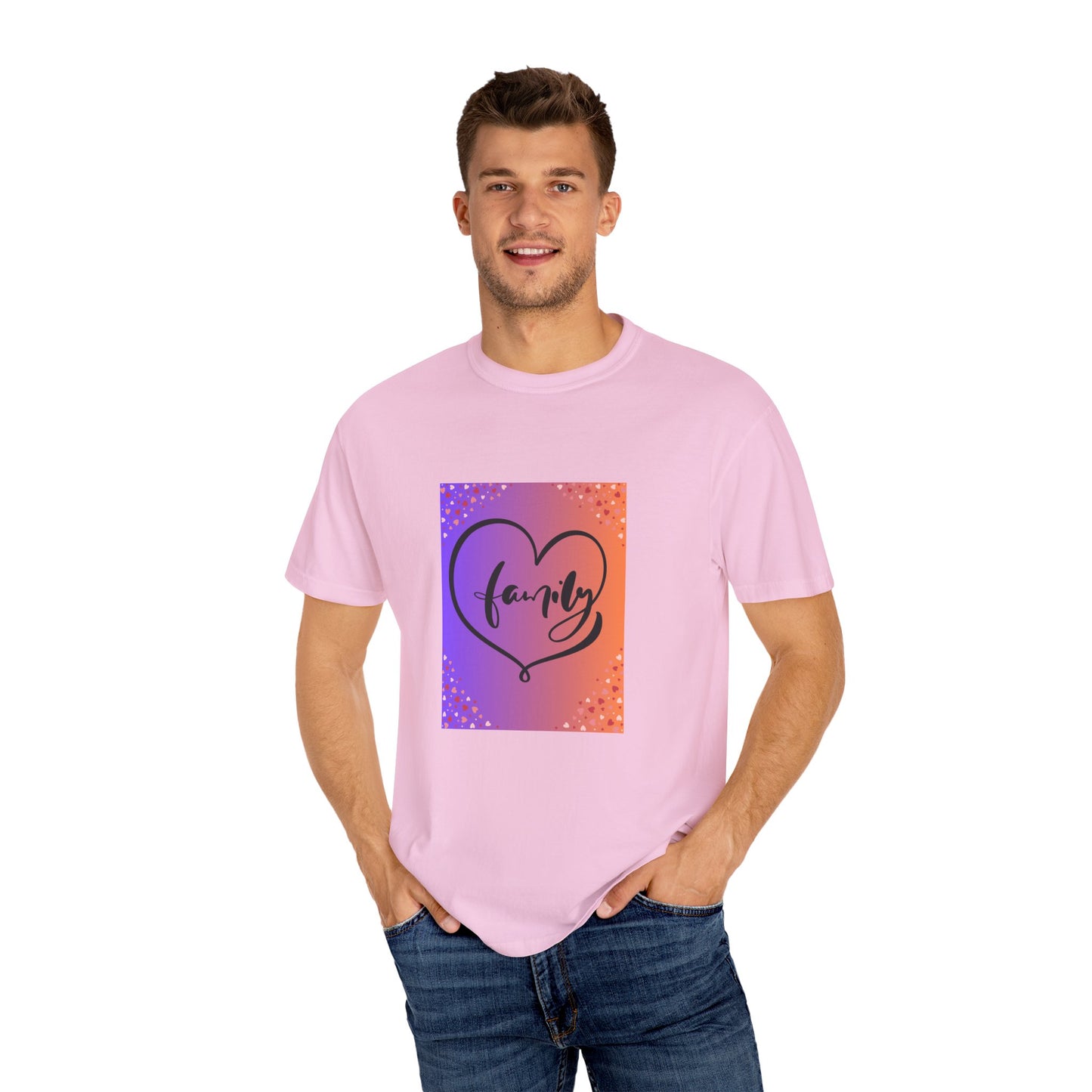 Family Love Unisex Garment-Dyed T-Shirt
