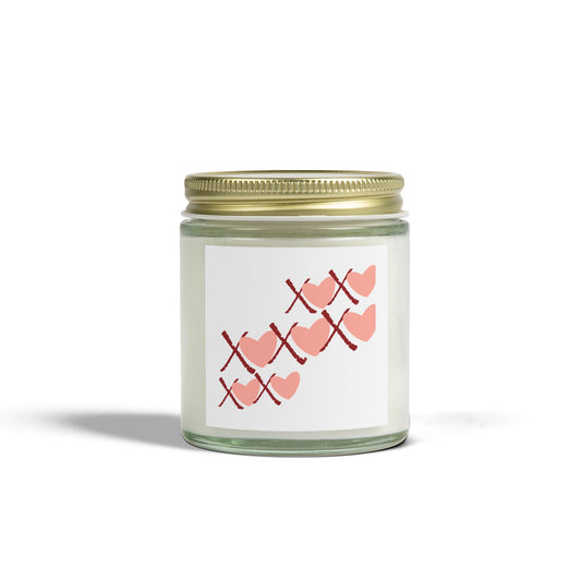 Romantic Heart Scented Candles - Coconut Apricot Wax