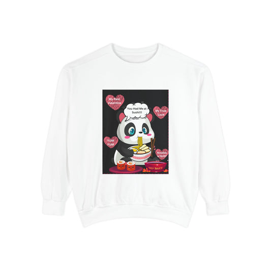 Sushi Lovers-Cute Panda Sushi Sweatshirt - Perfect for Food Lovers!