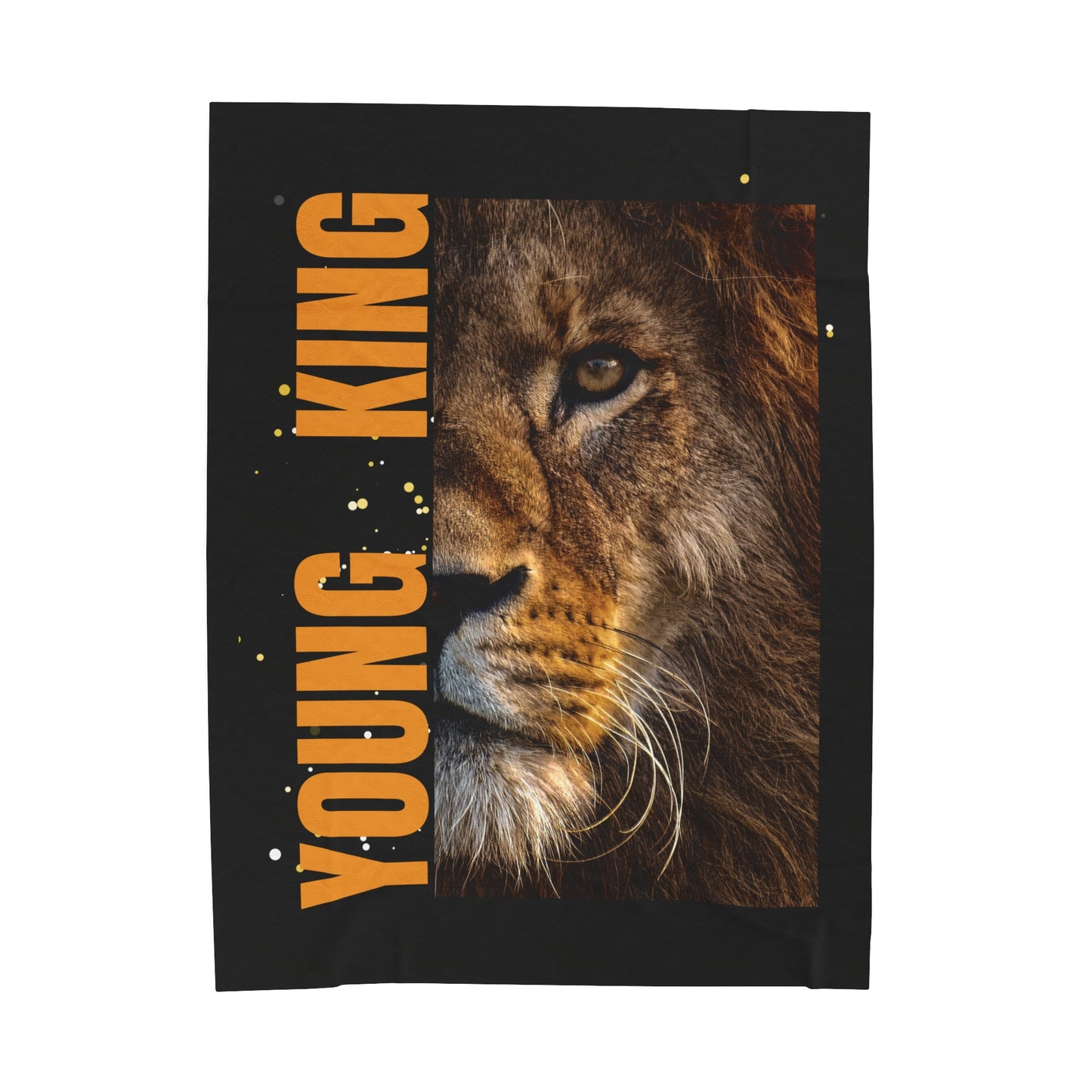 Young King Velveteen Plush Blanket - Cozy Luxury for Young Leaders