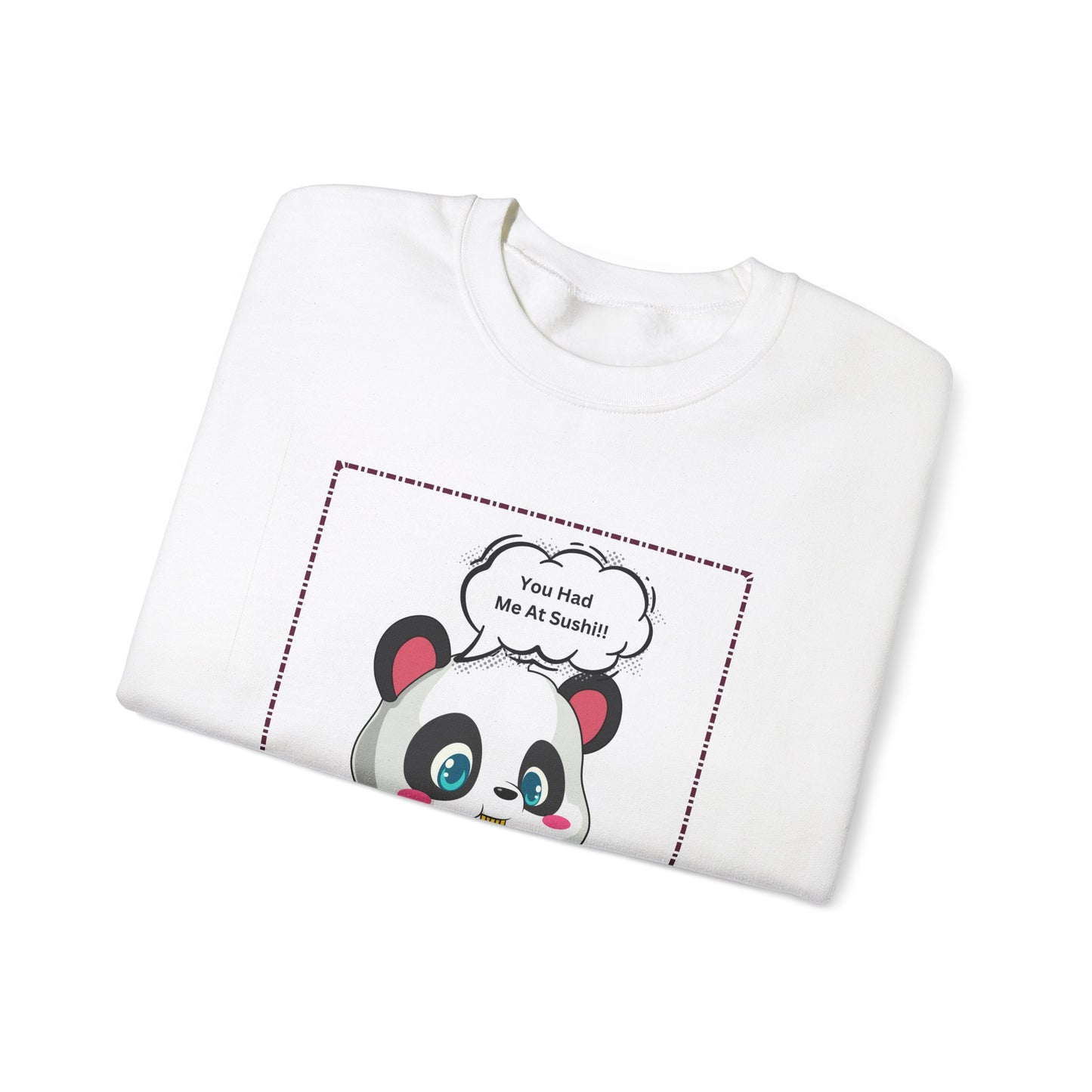 Sushi Lovers-Panda Sushi Lover Crewneck Sweatshirt - Unisex Heavy Blend™