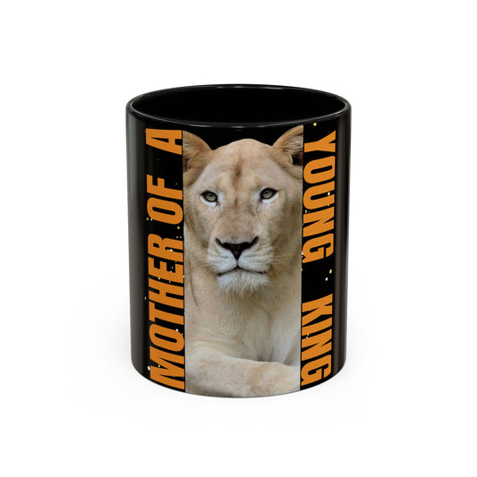 Mother of a Young King Accent Coffee Mug - Perfect Gift for Proud Moms