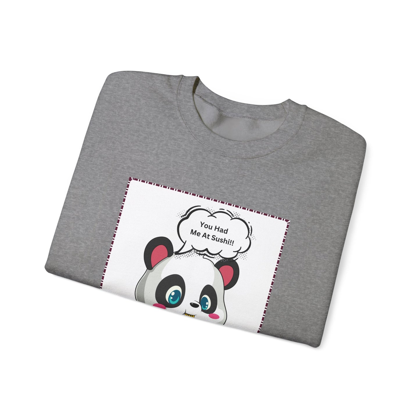Sushi Lovers-Panda Sushi Lover Crewneck Sweatshirt - Unisex Heavy Blend™