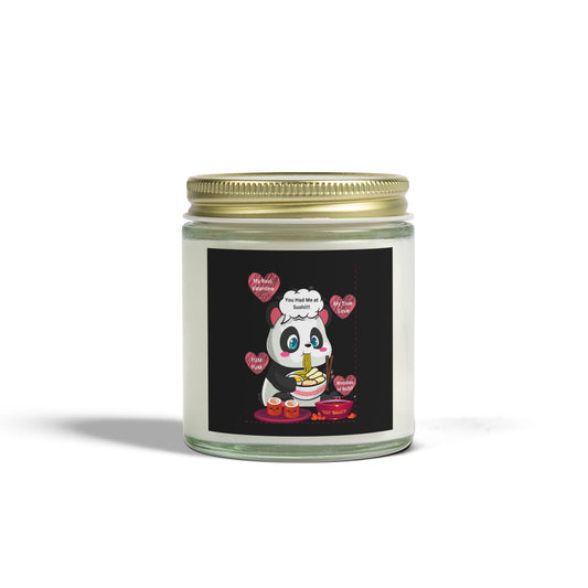 Sushi Lovers-Cute Panda Scented Candles - Coconut Apricot Wax (4oz & 9oz) - Perfect for Gifts and Home Decor