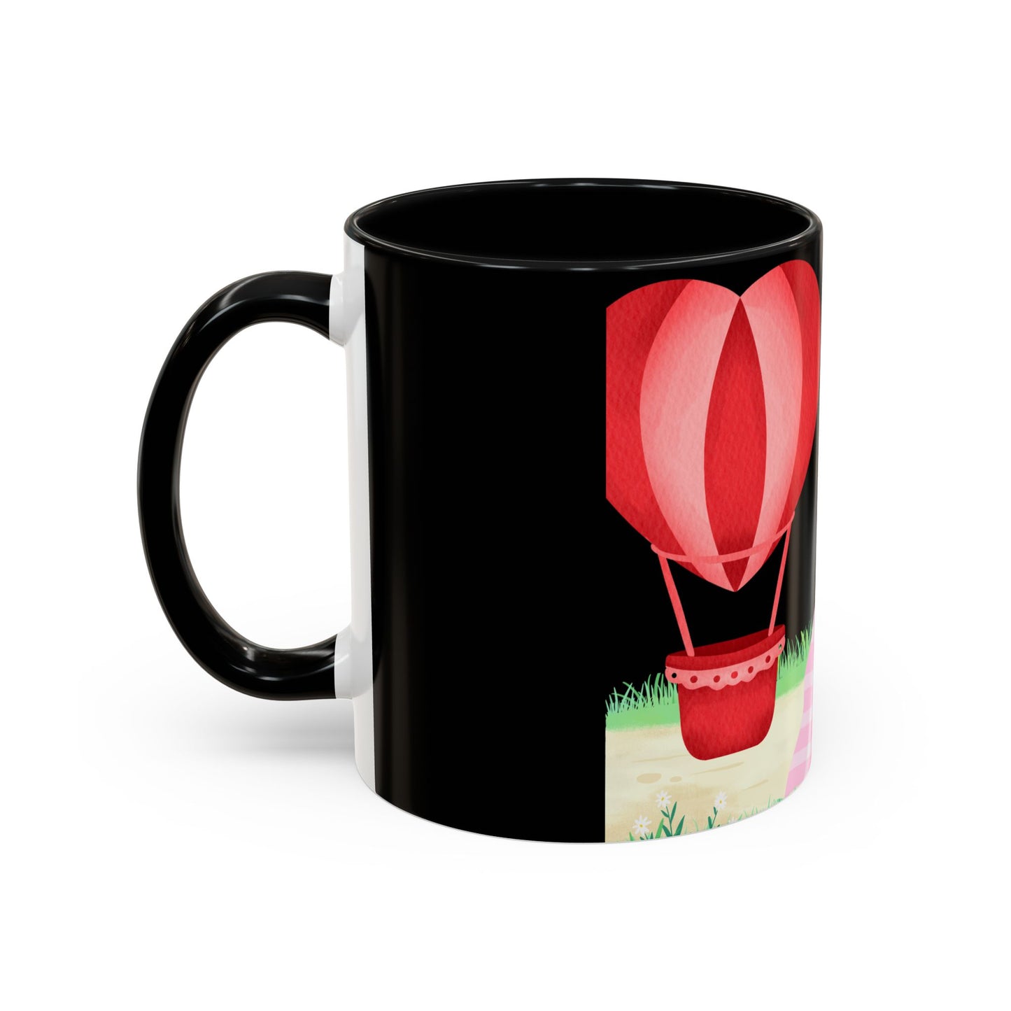 Love is in the Air Valentines Day -Accent Coffee Mug (11, 15oz)