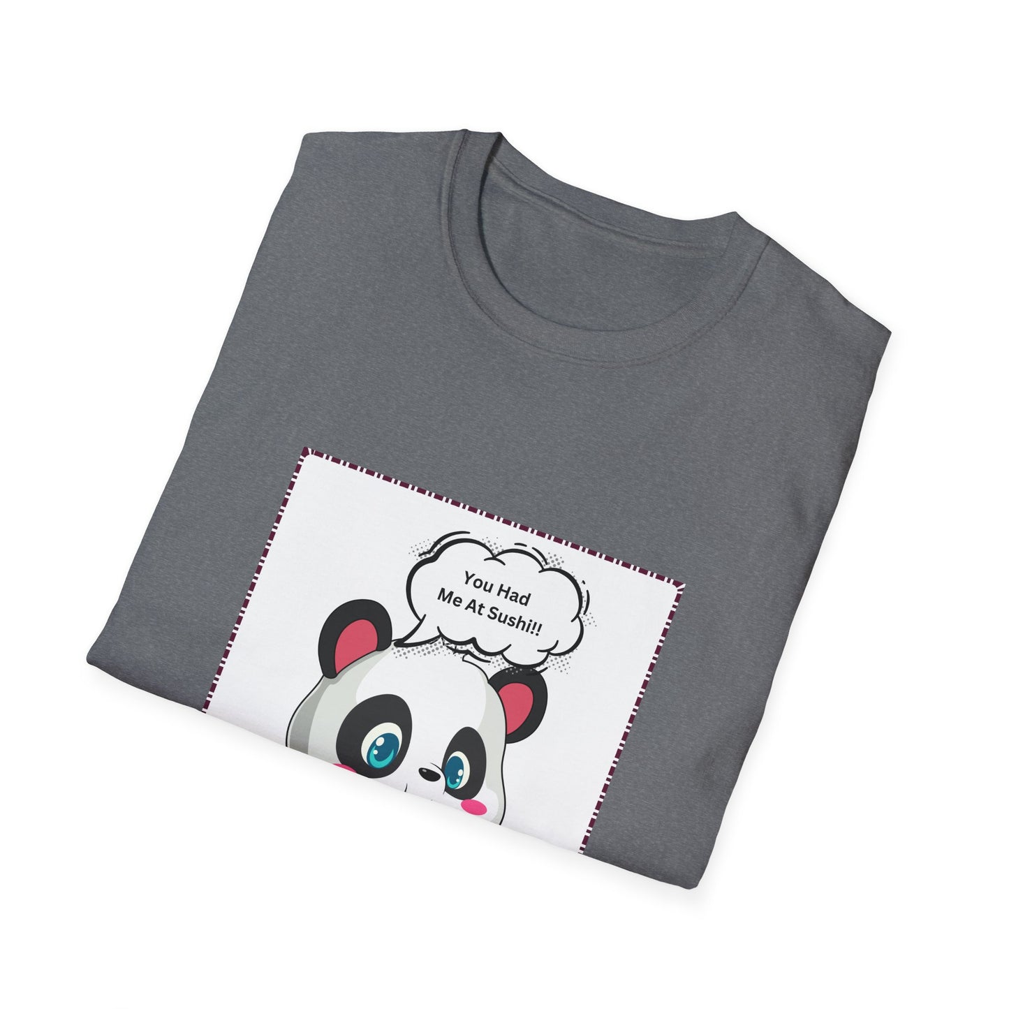 Sushi Lovers-Cute Panda Sushi Lover T-Shirt - Perfect for Foodies and Animal Lovers