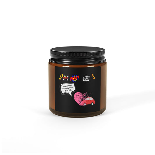 You been Struck by Love-Scented Soy Candle (Multi-Size, Amber Jar)