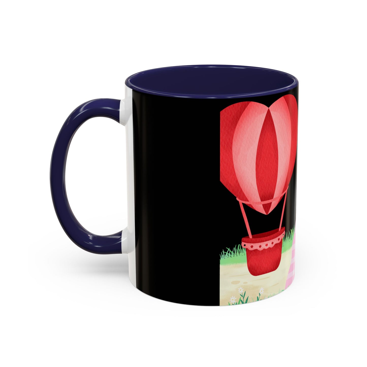 Love is in the Air Valentines Day -Accent Coffee Mug (11, 15oz)