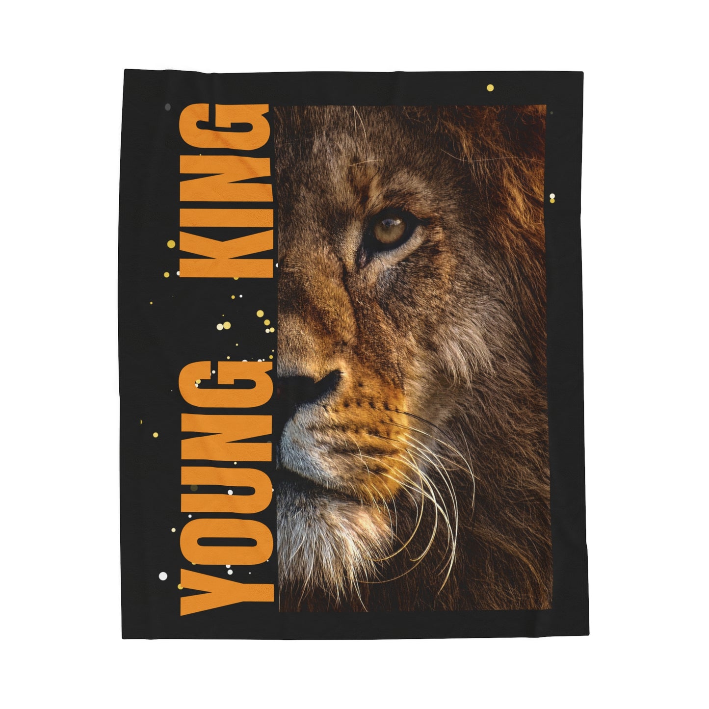 Young King Velveteen Plush Blanket - Cozy Luxury for Young Leaders