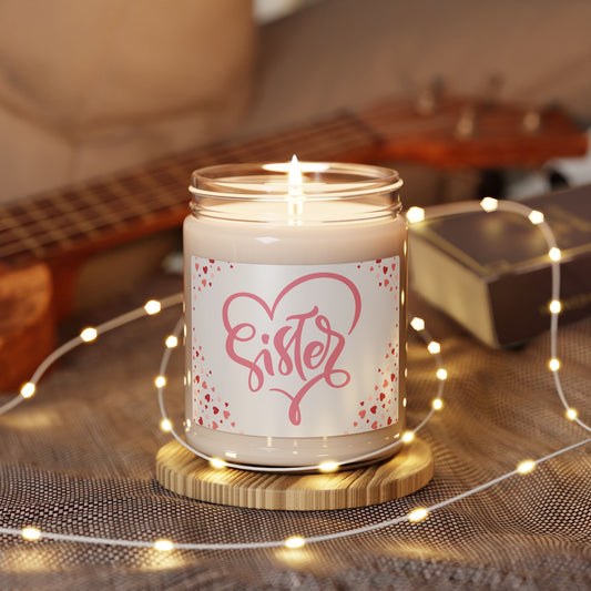 Sister Love-Scented Soy Candle, 9oz