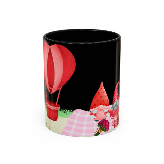 Love is in the Air Valentines Day -Accent Coffee Mug (11, 15oz)